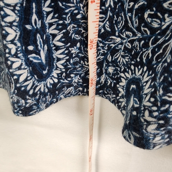 J Jill Paisley Print Mini T-shirt Dress Size Small Petite - Picture 7 of 7
